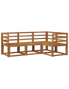 Set di divani da esterno 4 pcs Naturale 2