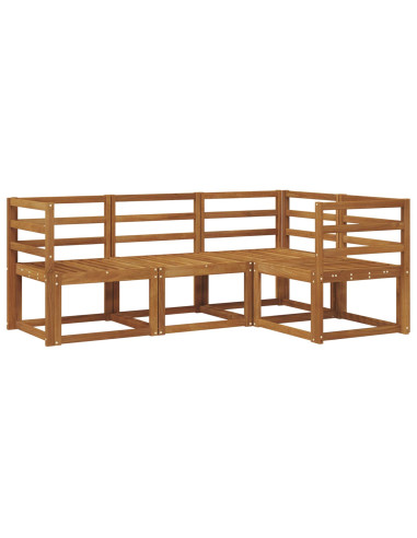 Set di divani da esterno 4 pcs Naturale