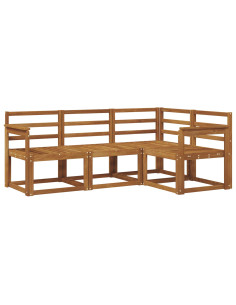 Set di divani da esterno 4 pcs Naturale 2