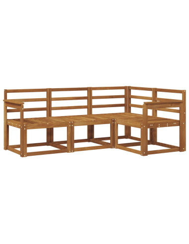 Set di divani da esterno 4 pcs Naturale