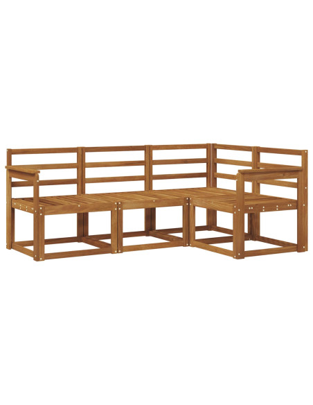Set di divani da esterno 4 pcs Naturale