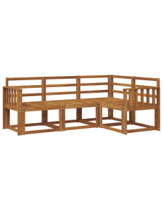 Set di divani da esterno 4 pcs Naturale 2