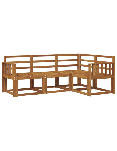 Set di divani da esterno 4 pcs Naturale