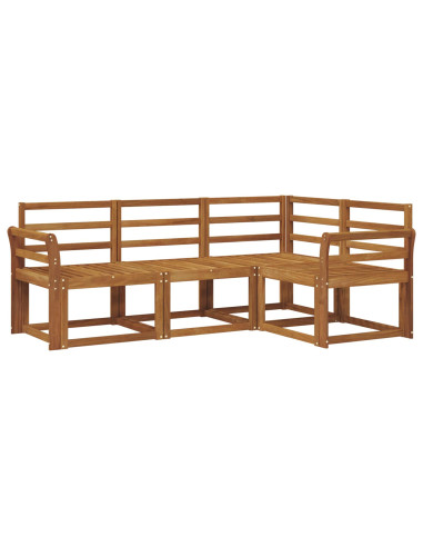 Set di divani da esterno 4 pcs Naturale