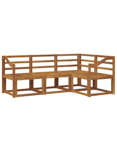 Set di divani da esterno 4 pcs Naturale 2