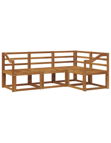 Set di divani da esterno 4 pcs Naturale