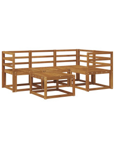 Set di divani da esterno 5 pcs Naturale 2