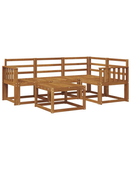 Set di divani da esterno 5 pcs Naturale