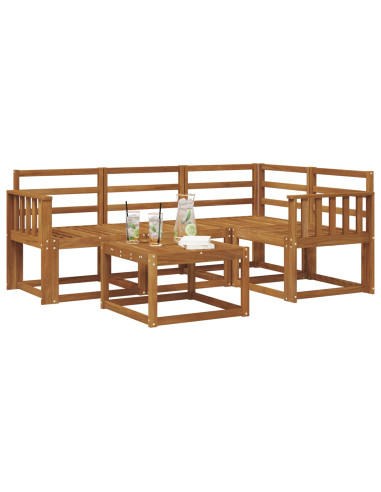 Set di divani da esterno 5 pcs Naturale