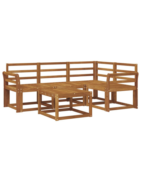 Set di divani da esterno 5 pcs Naturale