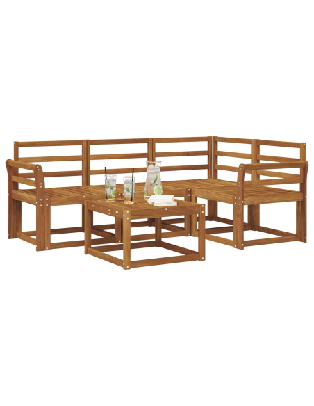 Set di divani da esterno 5 pcs Naturale