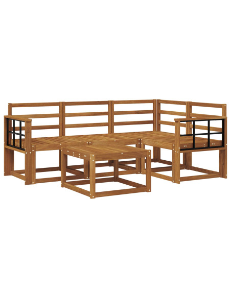 Set di divani da esterno 5 pcs Naturale