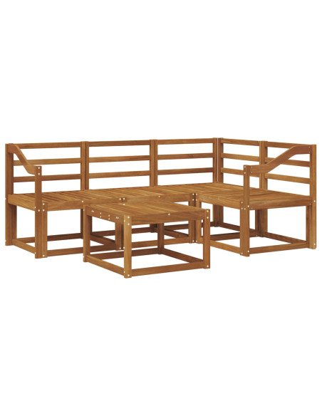 Set di divani da esterno 5 pcs Naturale