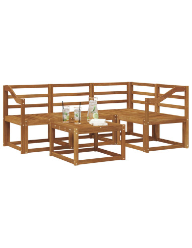 Set di divani da esterno 5 pcs Naturale