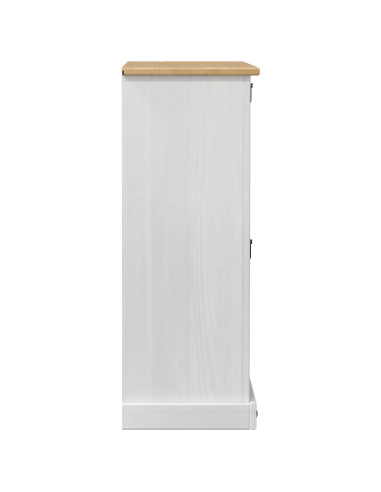 Mobile per scarpe Corona Bianco 99 x 32 x 85 cm Pino massello