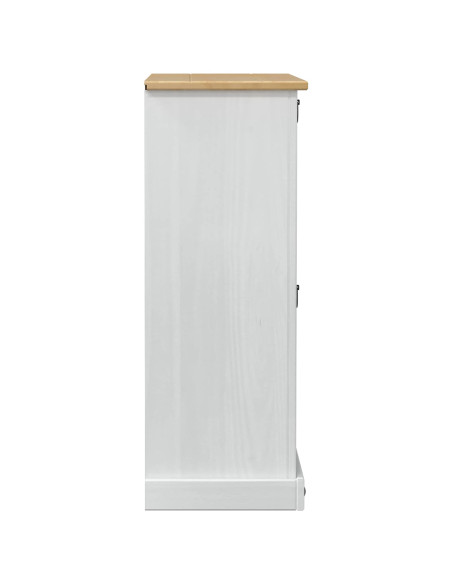 Mobile per scarpe Corona Bianco 99 x 32 x 85 cm Pino massello