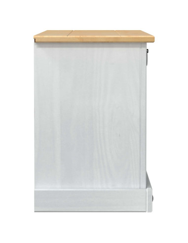 Mobile per scarpe Corona Bianco 99 x 32 x 49 cm Pino massello