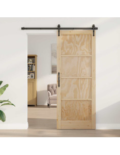 Porta Interna Naturale 93 x 211 cm Legno compensato