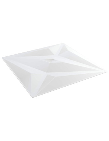 Pannelli da parete 12 pcs Stella bianca 50 x 50 cm Schiuma XPS