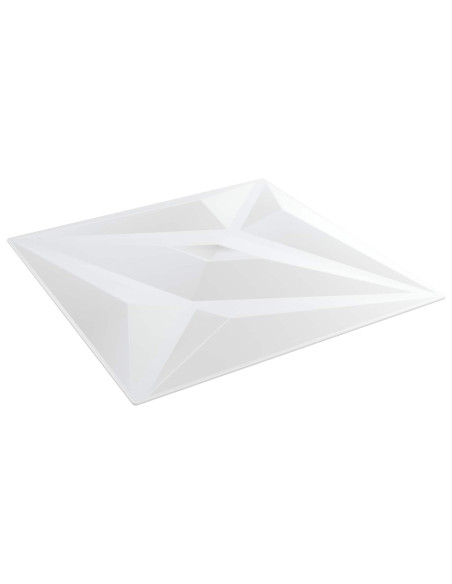 Pannelli da parete 12 pcs Stella bianca 50 x 50 cm Schiuma XPS