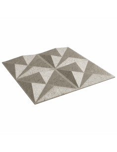 Pannelli da parete 48 pcs Beton origami 50 x 50 cm Schiuma XPS