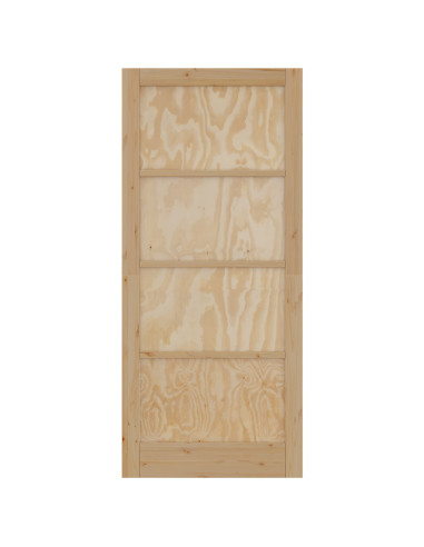 Porta Interna Naturale 93 x 211 cm Legno compensato