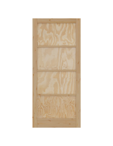 Porta Interna Naturale 93 x 211 cm Legno compensato