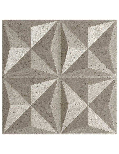 Pannelli da parete 48 pcs Beton origami 50 x 50 cm Schiuma XPS