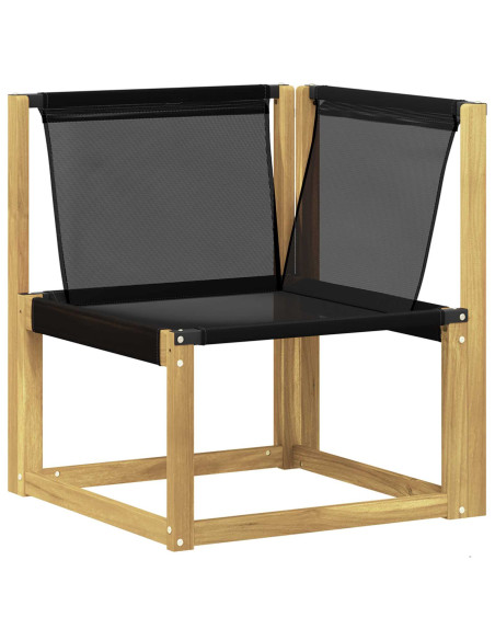Set di divani da esterno con cuscino 11 pcs Bianco e Crema