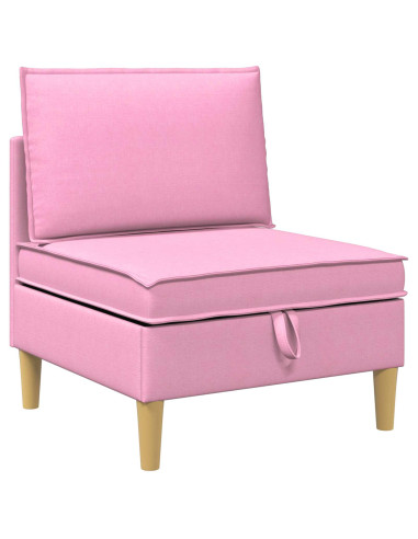 Set di mobili per il soggiorno con cuscino 3 pcs Rosa Tessuto