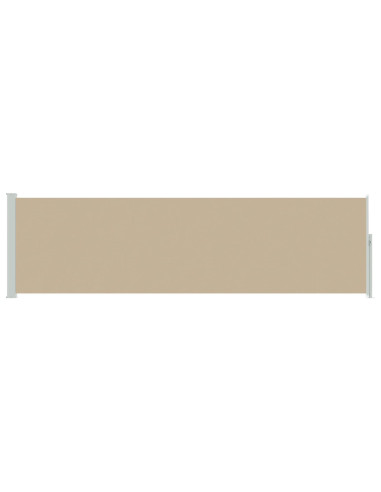 Tenda laterale retrattile Beige 500 x 117 cm Poliestere