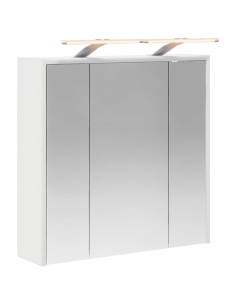 Mobiletto per specchio da bagno Bianco 63,5 x 16 x 62,5 cm 2