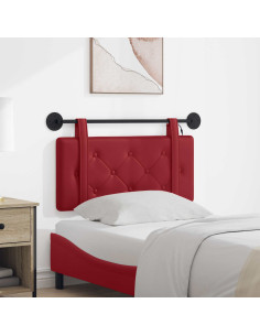 Testiera sospesa Con luce LED Rosso Vino Similpelle