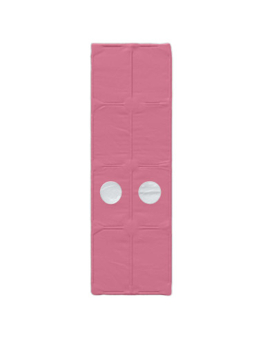 Letto con Tunnel 3 pcs Bianco e Rosa Legno ingegnerizzato