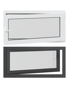 Finestra per Soffitta RISOR Antracite 120 x 60 cm PVC e Vetro 2