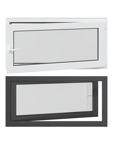 Finestra per Soffitta RISOR Antracite 120 x 60 cm PVC e Vetro