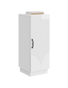 Credenza Bianco Lucido 33 x 34,5 x 87 cm Legno ingegnerizzato 2