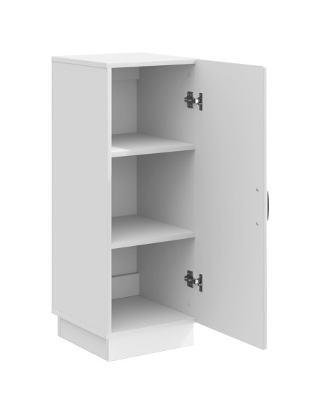 Credenza Bianco Lucido 33 x 34,5 x 87 cm Legno ingegnerizzato