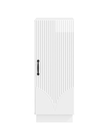 Credenza Bianco Lucido 33 x 34,5 x 87 cm Legno ingegnerizzato