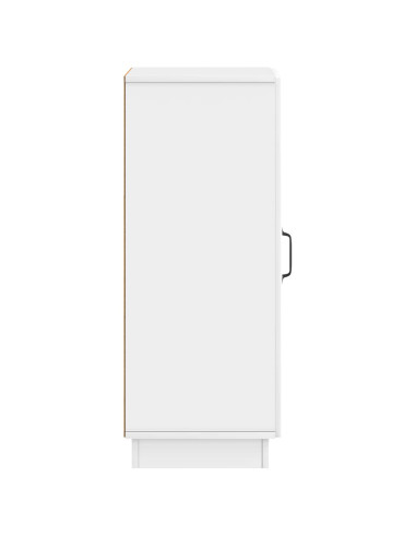 Credenza Bianco Lucido 33 x 34,5 x 87 cm Legno ingegnerizzato