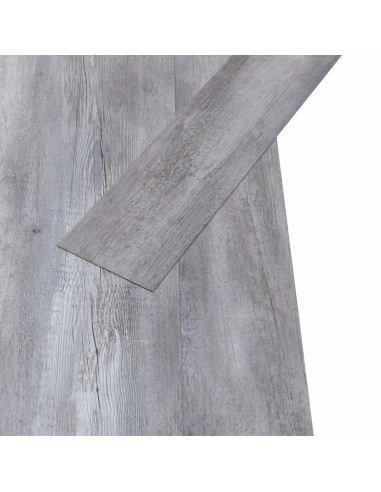 Tavole per Pavimenti 18 pcs Grigio 2,51 m² PVC