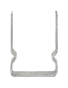 Picchetti per Recinzione 6 pz Argento 10x6x15cm Acciaio Zincato 2