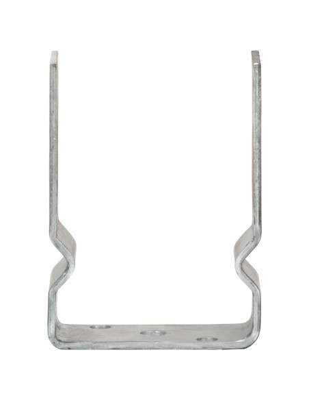 Picchetti per Recinzione 6 pz Argento 10x6x15cm Acciaio Zincato