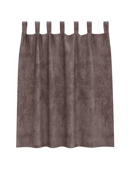 Tende in Velluto con tende 2 pcs Marrone 140 x 140 cm Velluto