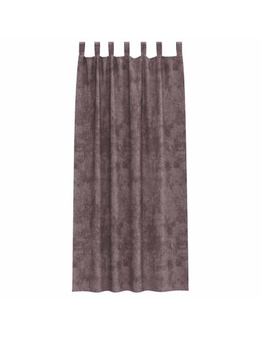 Tende in Velluto con tende 2 pcs Marrone 225 x 140 cm Velluto