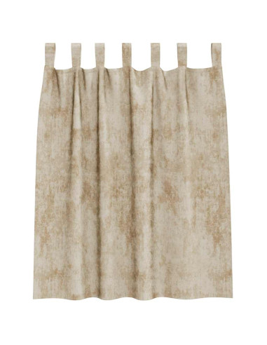 Tende in Velluto con tende 2 pcs Crema 140 x 140 cm Velluto