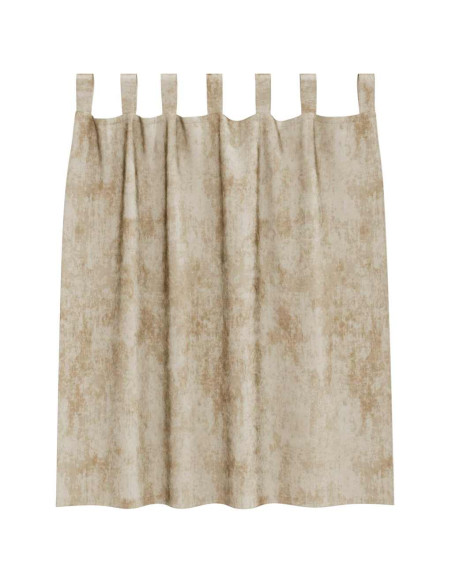 Tende in Velluto con tende 2 pcs Crema 140 x 140 cm Velluto