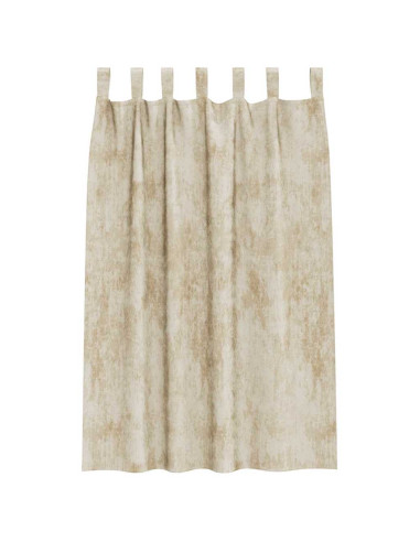 Tende in Velluto con tende 2 pcs Crema 175 x 140 cm Velluto