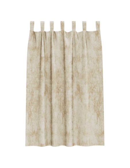 Tende in Velluto con tende 2 pcs Crema 175 x 140 cm Velluto