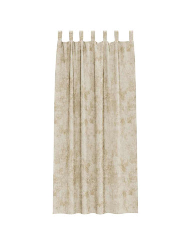 Tende in Velluto con tende 2 pcs Crema 225 x 140 cm Velluto